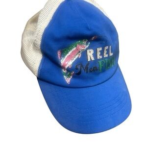 The Blue House NWT distressed fishing trucker hat